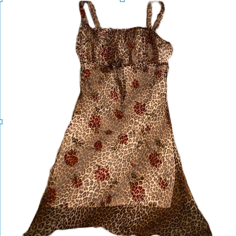 Cheetah floral dress